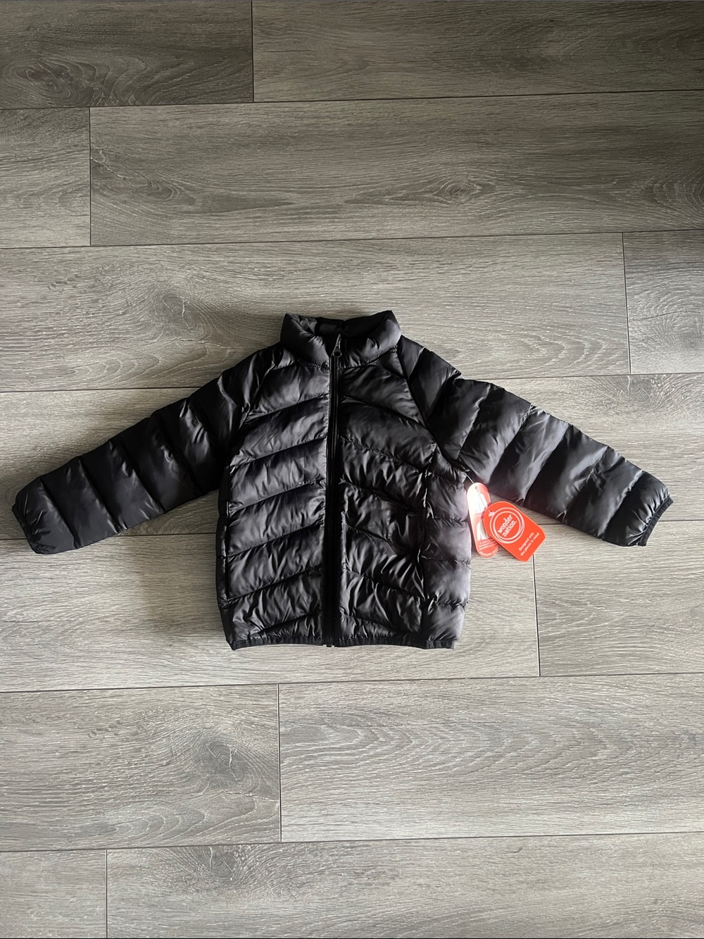 wonder nation Black Kids lightweight Puffer Jacket